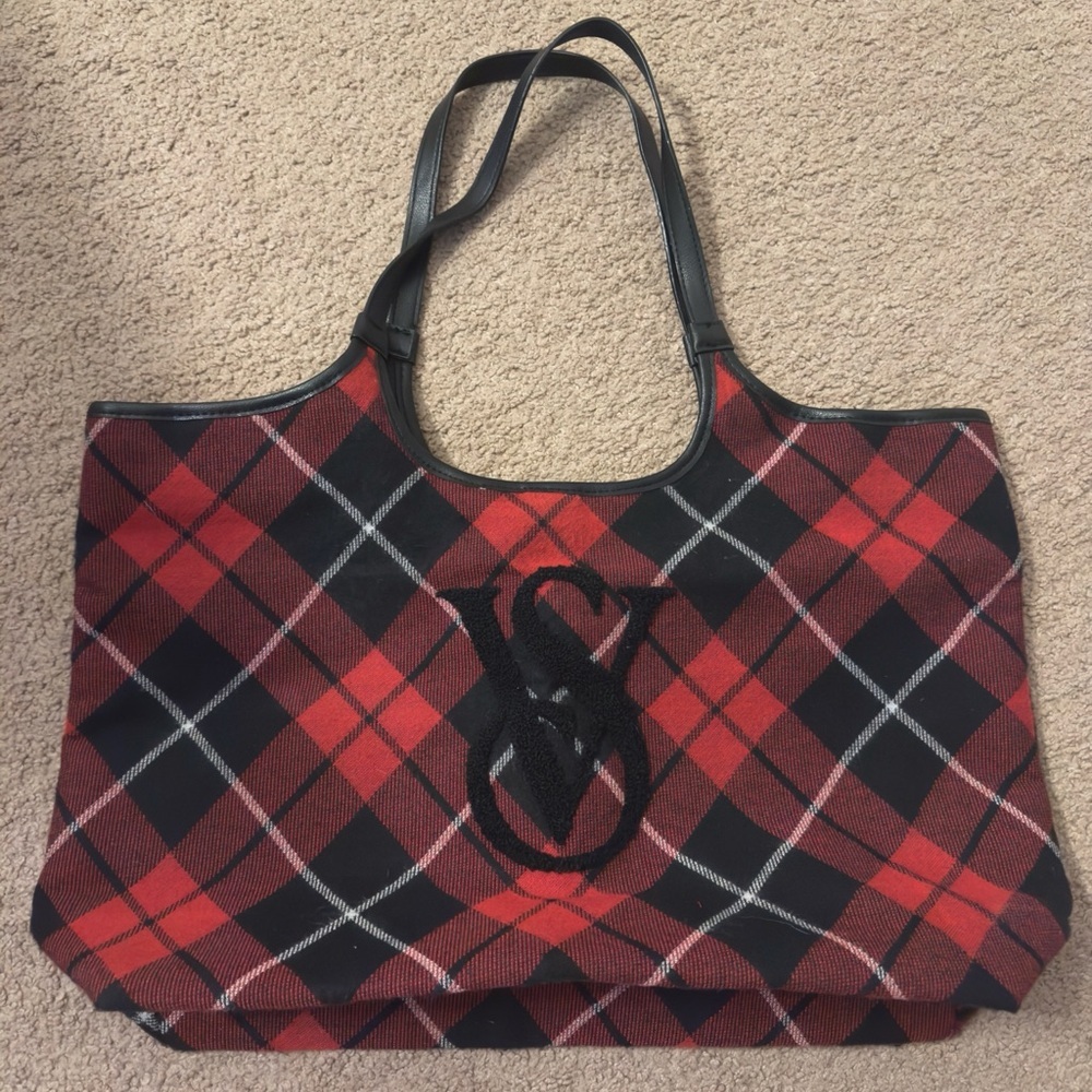 Victoria Secret Soft Plaid Tote